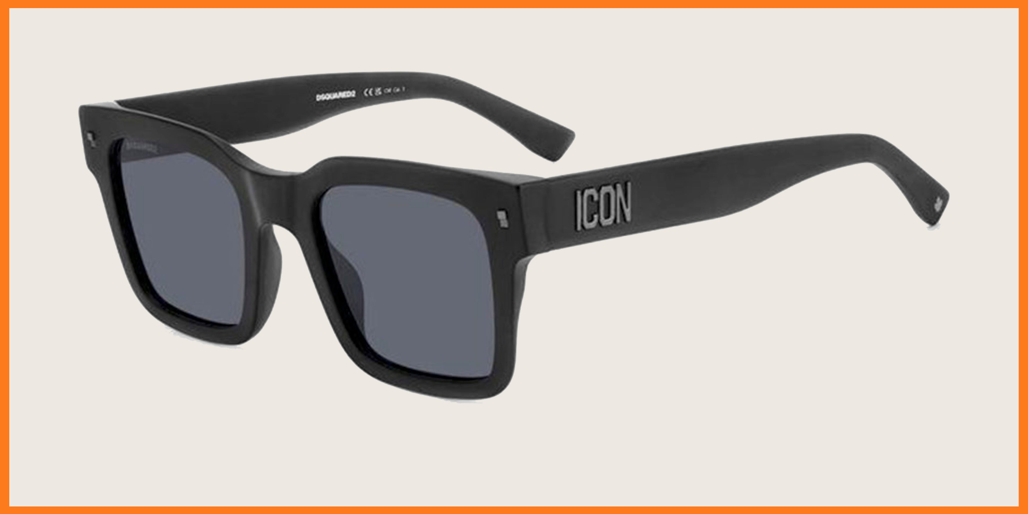 Lunettes de soleil Dsquared2 ICON noir mat – monture carrée