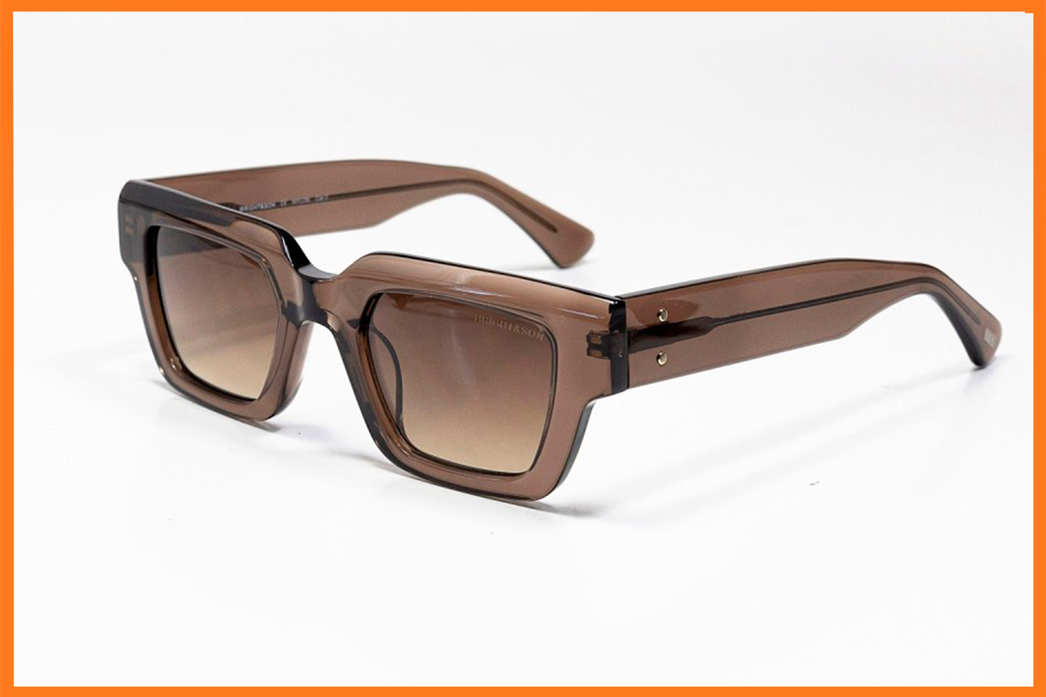 Bright & Son marron translucides – Élégance moderne & caractère affirmé