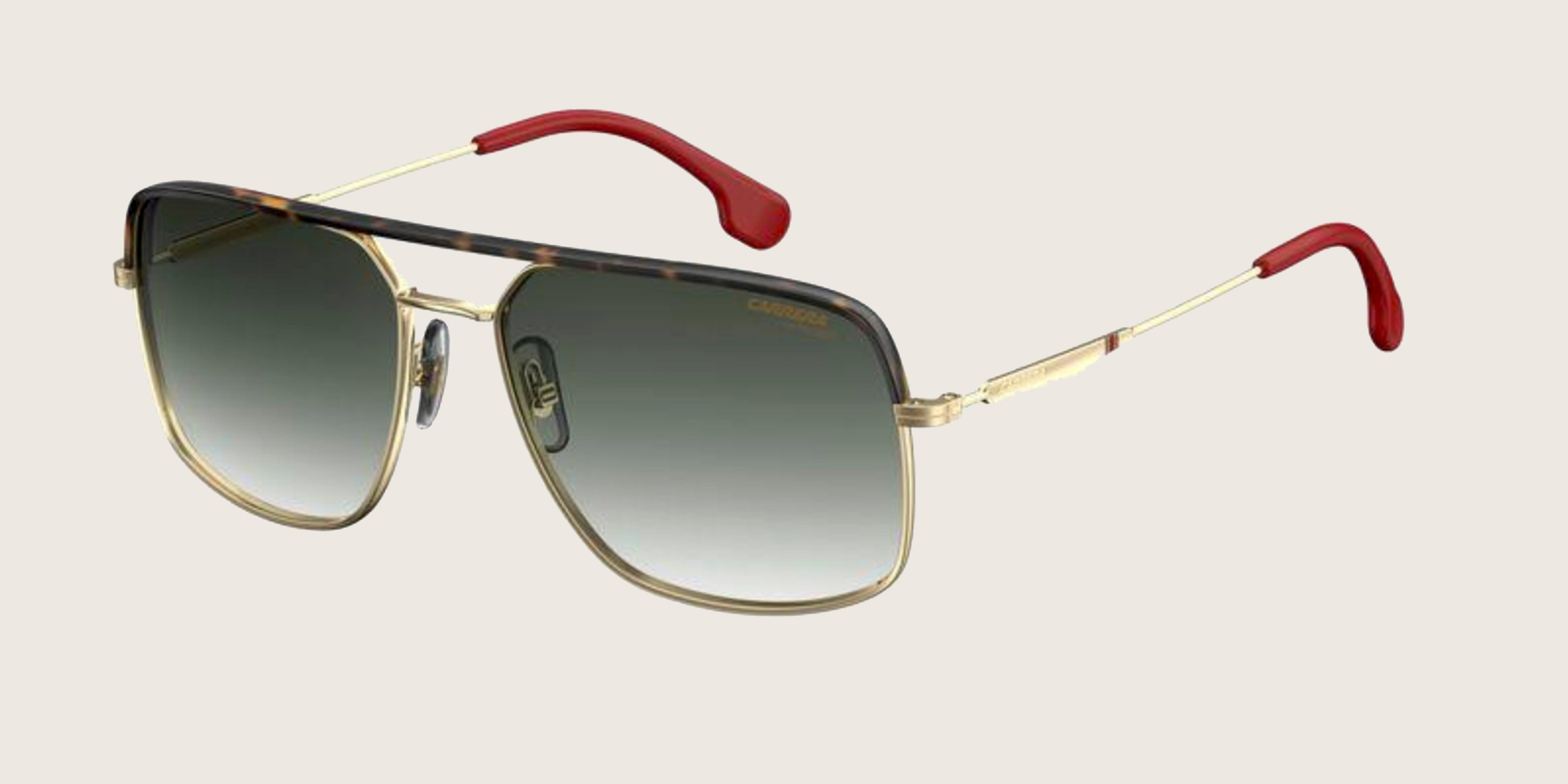 Carrera 152/S Lunettes de soleil homme rouge et écaille à verres gris dégradés