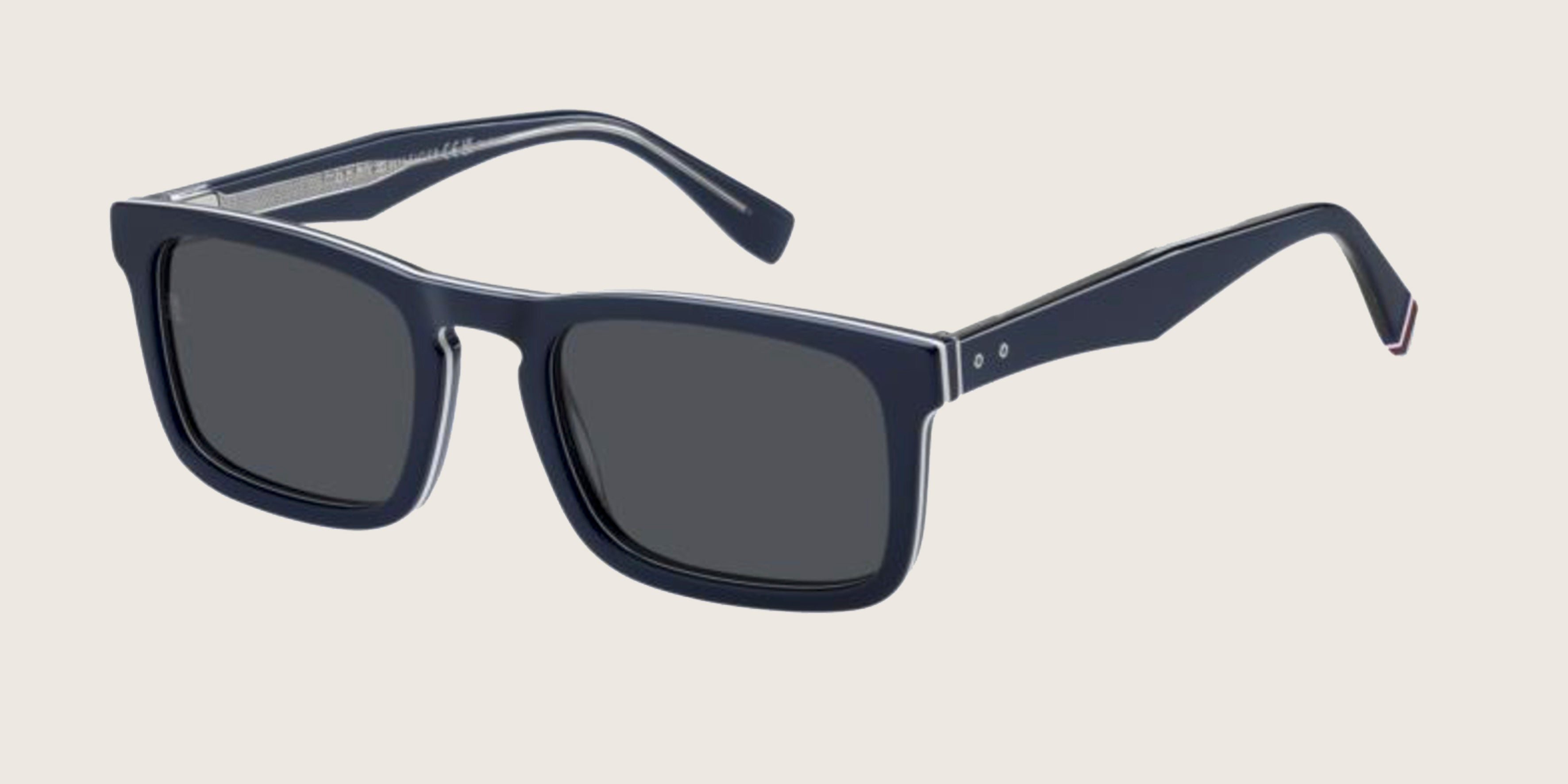 Lunettes de soleil Tommy Hilfiger bleu marine rectangulaires