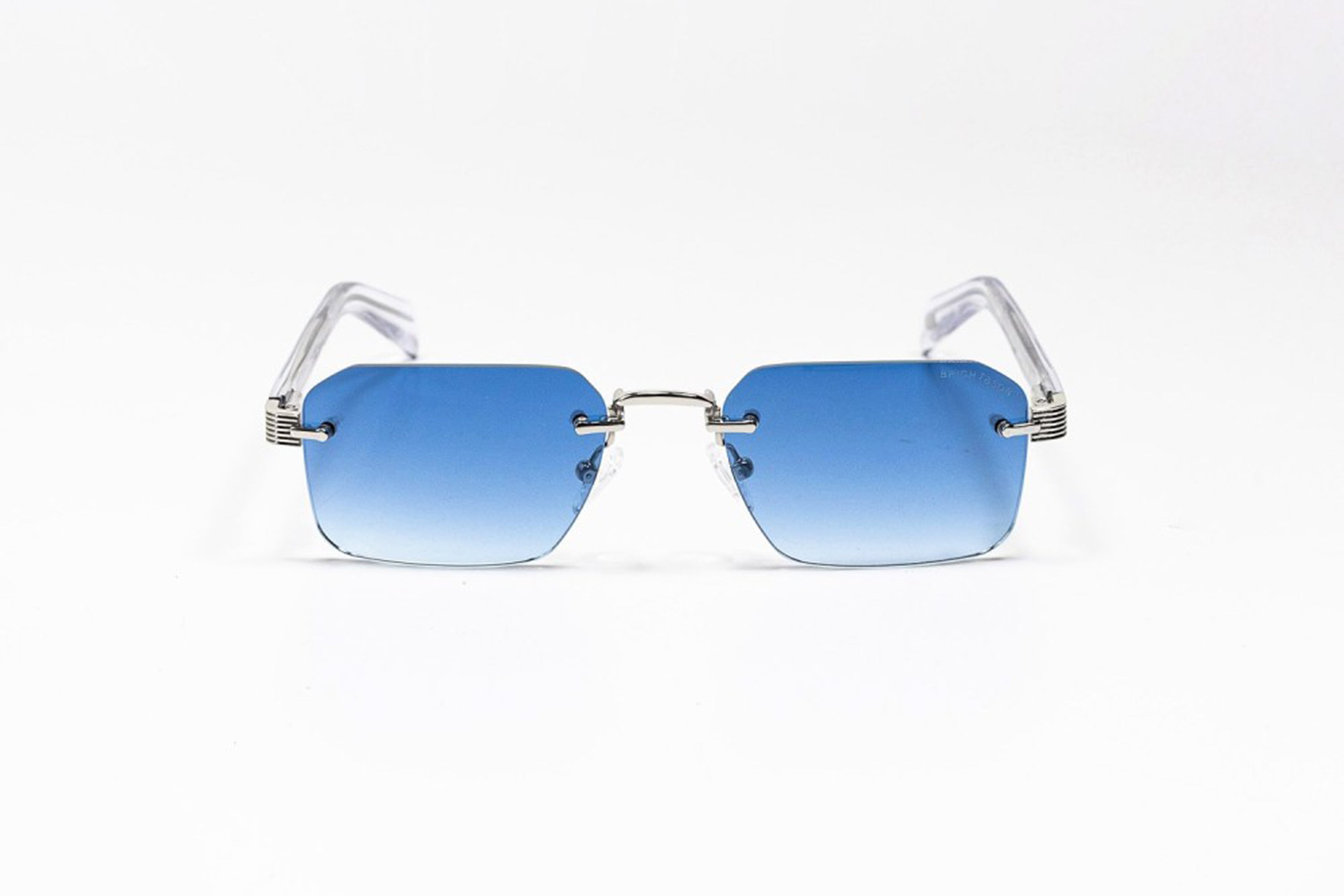 Bright & Son Percées Bleu Dégradé Monture Argentée & Ultra Légère