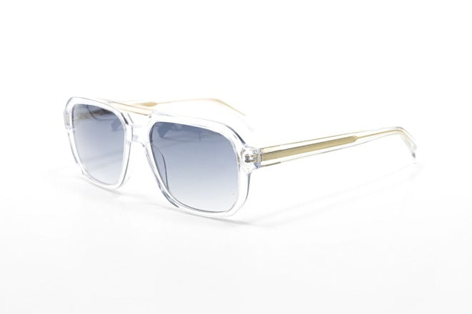 Lunettes de Soleil Homme Blanches Translucides – Design Moderne UV400