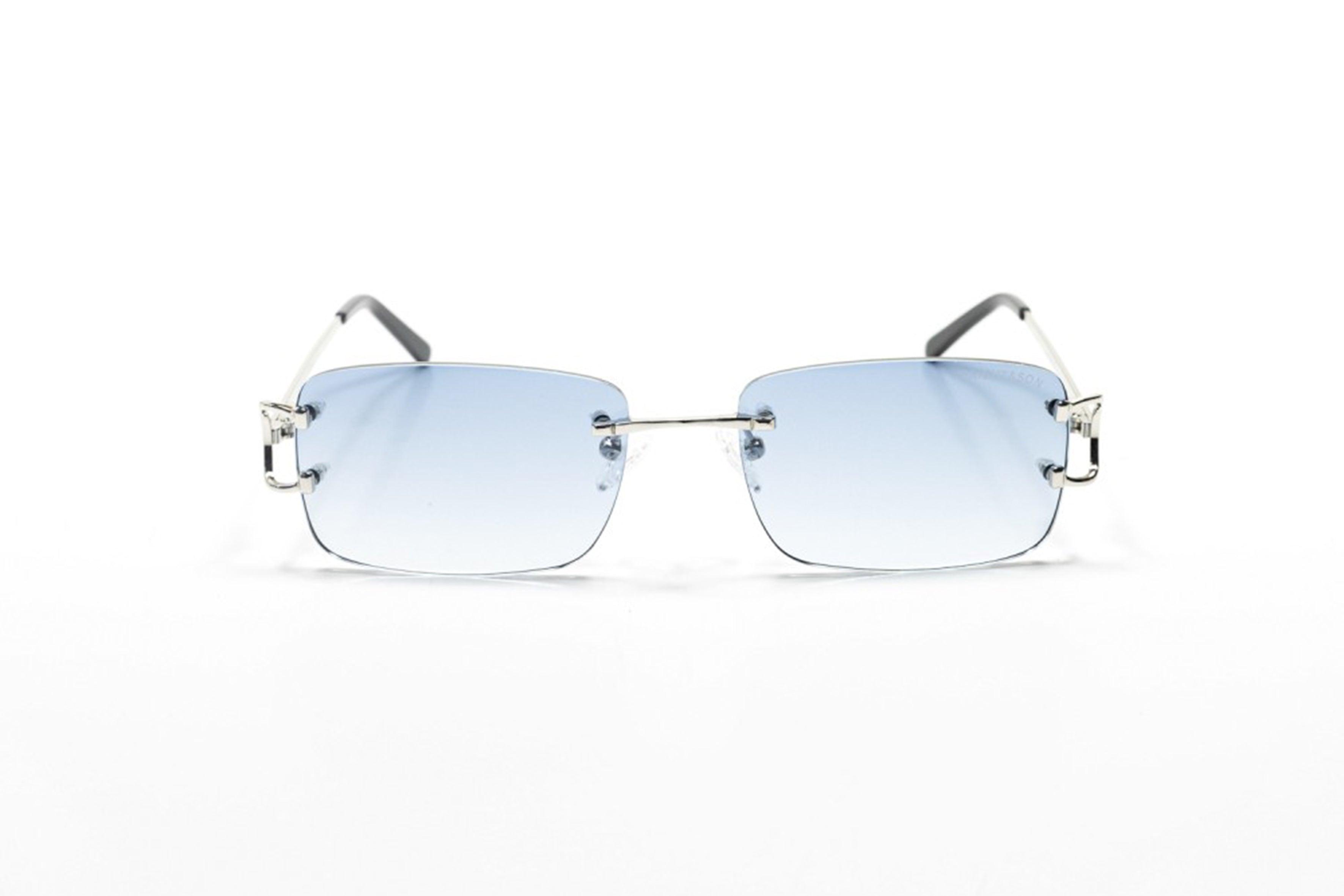 Bright & Son Percées Argent – Verres Bleu Clair Dégradé