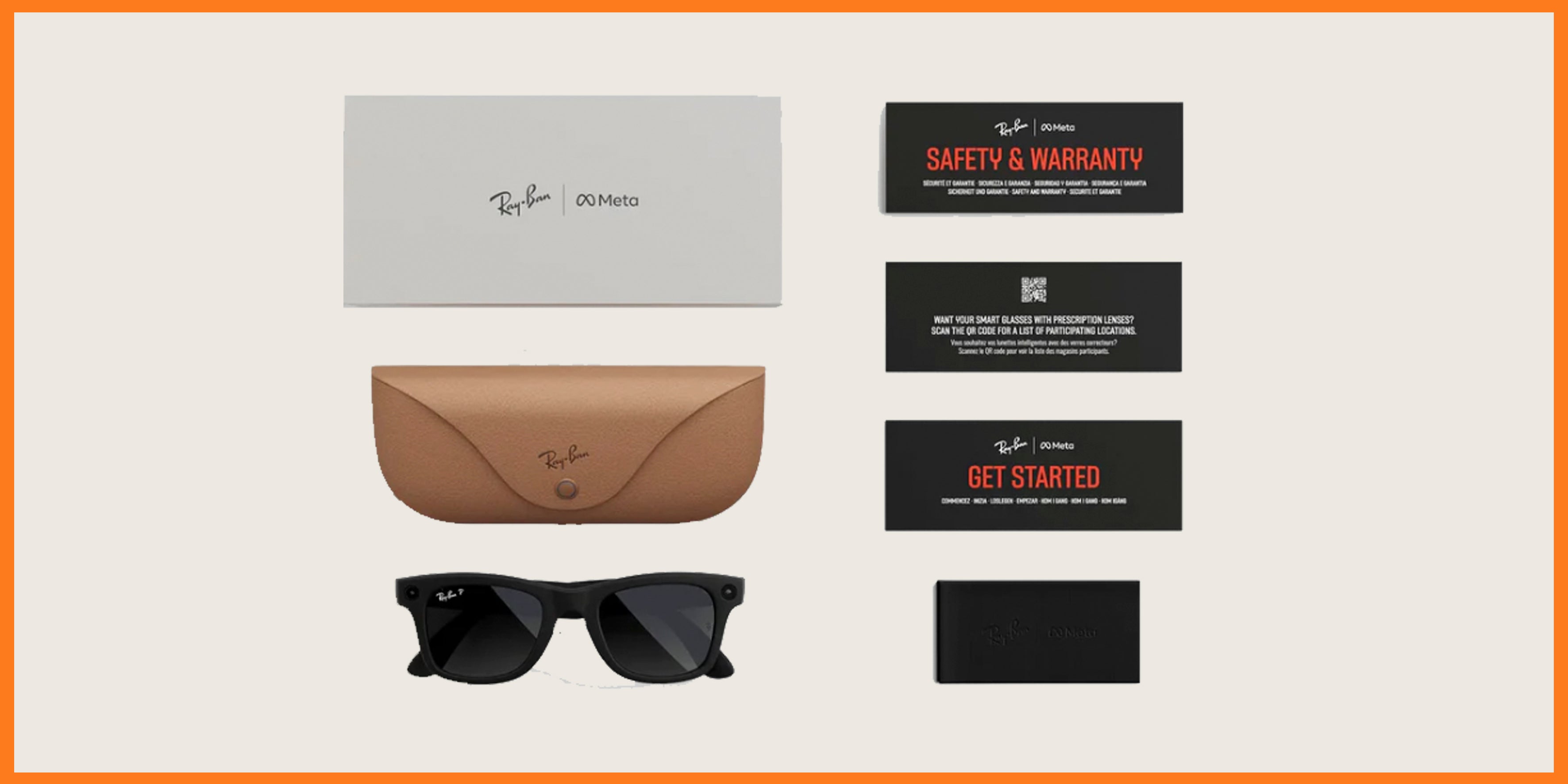 Ray-Ban Meta Wayfarer (Gen 1) – Lunettes connectées (Noir mat, verres dégradé graphite polarisés)