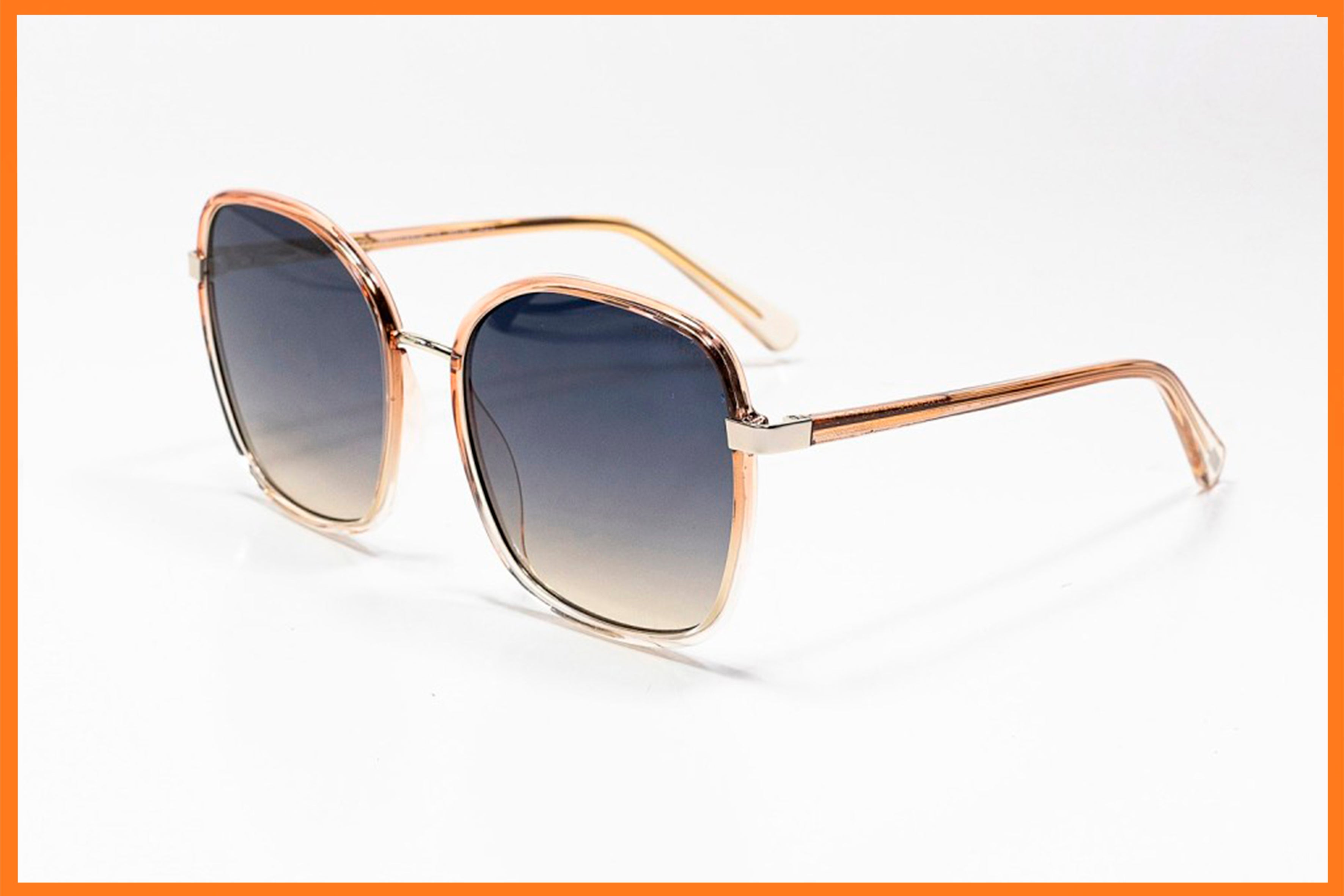 Bright & Son Carrée métal or rose dégradé