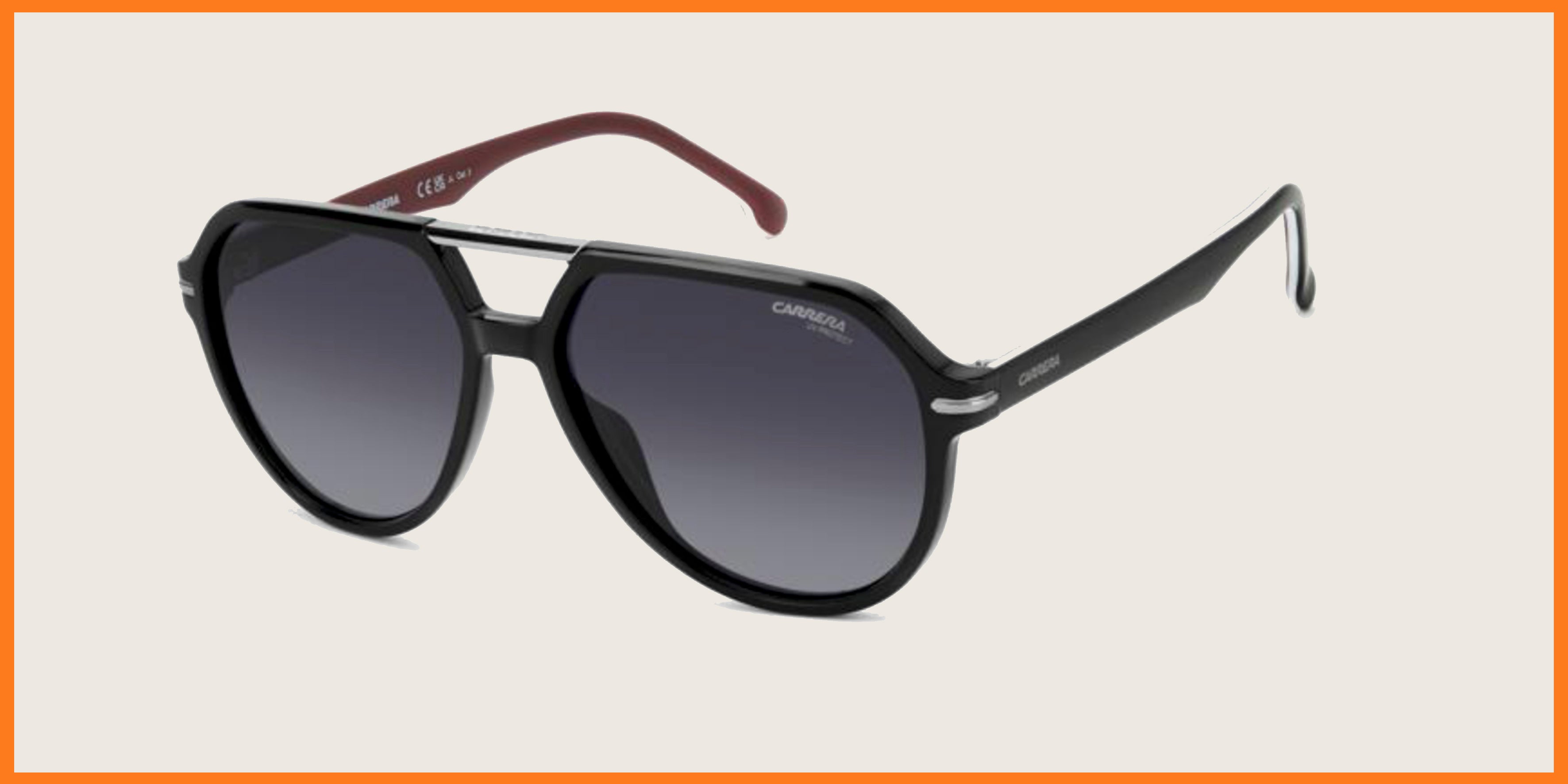 Carrera 315/S Lunettes de soleil homme noir et or à verres dorés