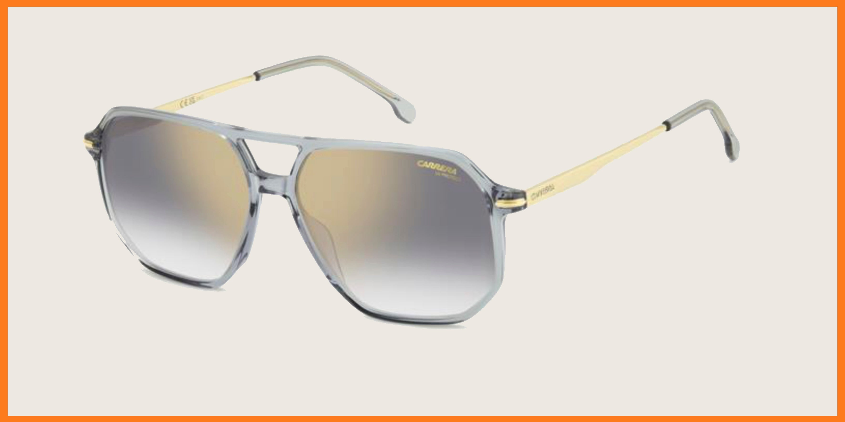 Lunettes de soleil Carrera 324/S gris transparent & or Verres dégradés