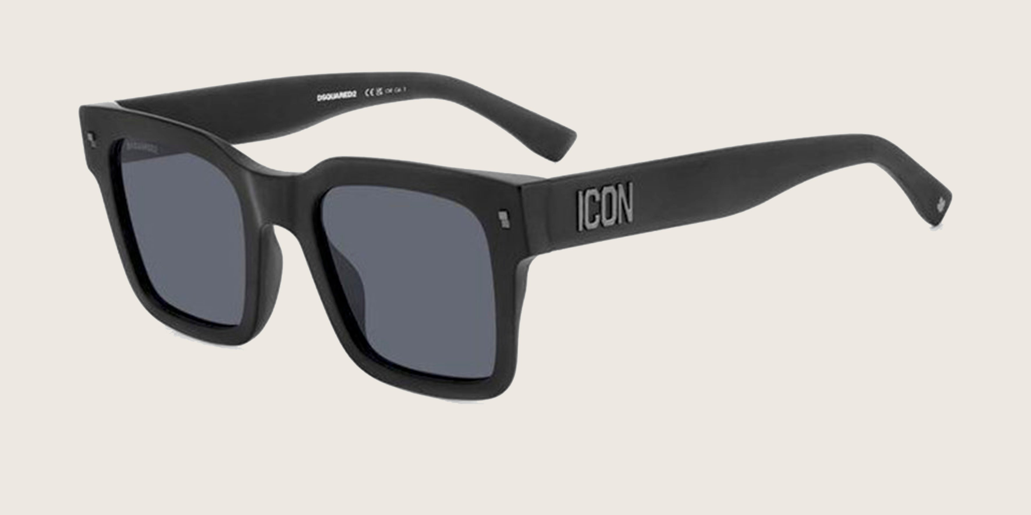 Lunettes de soleil Dsquared2 ICON noir mat – monture carrée