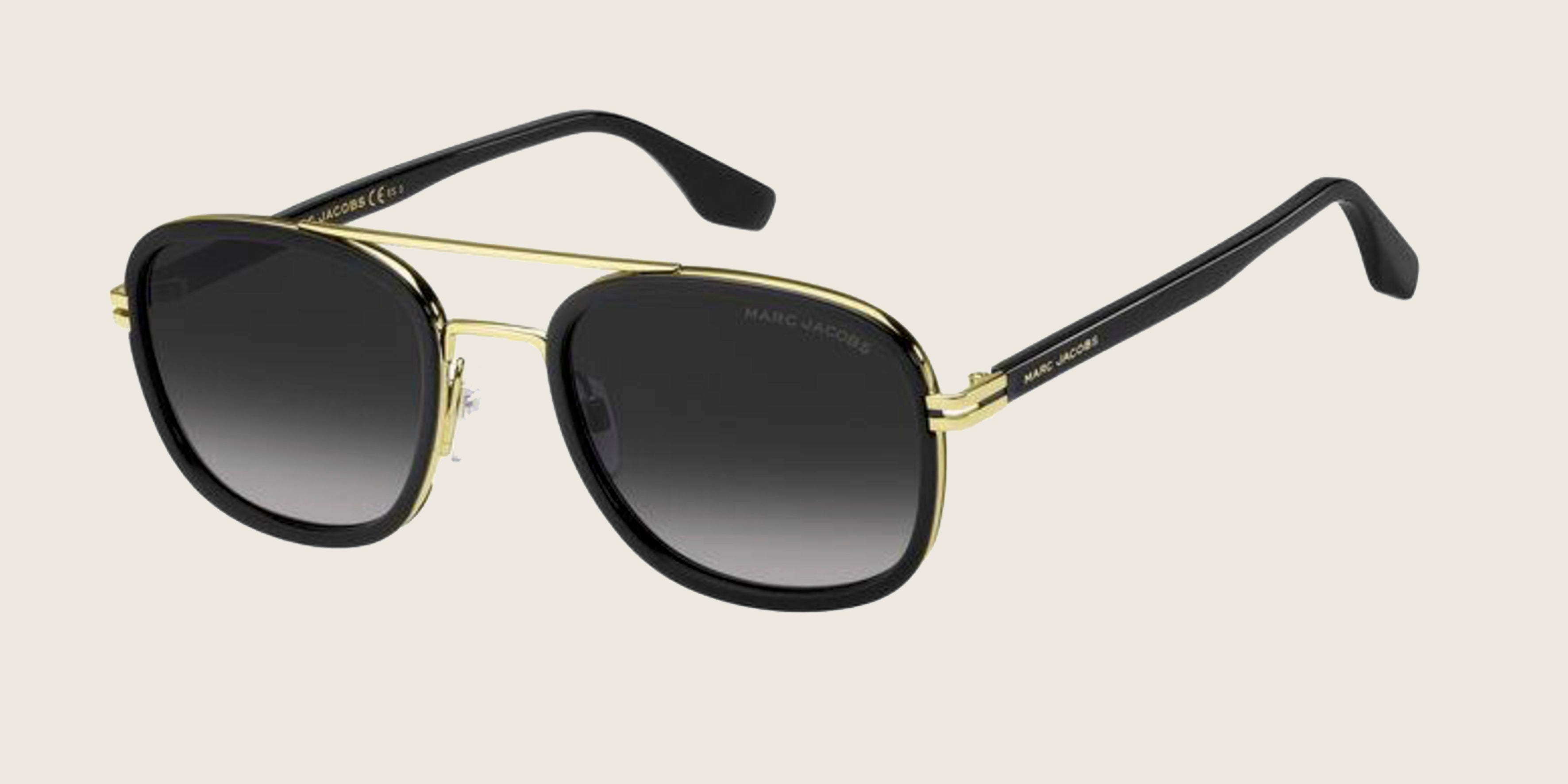 Lunettes de soleil Marc Jacobs noir & doré – verres gris dégradés
