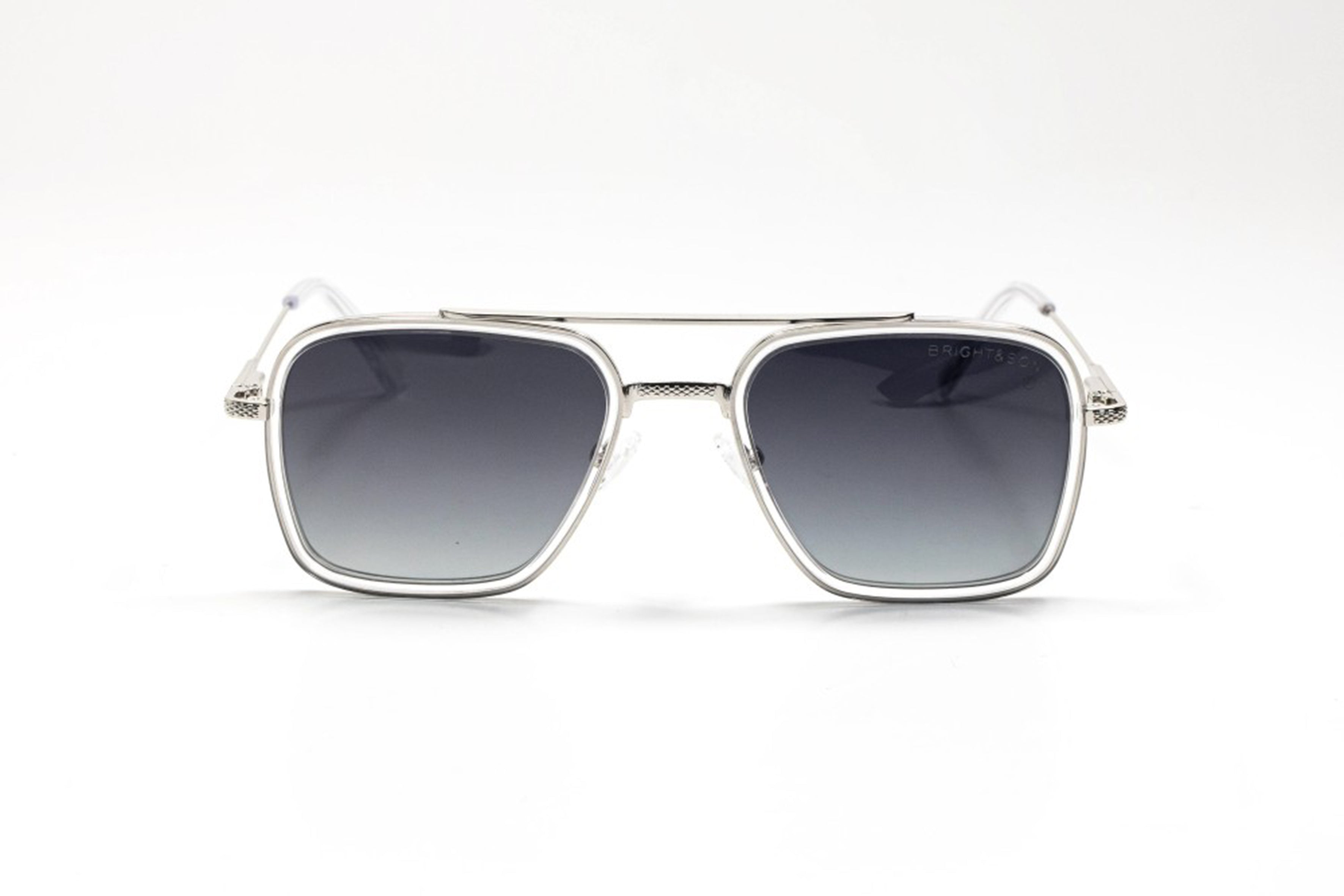 Bright & Son Aviator Silver & Gray Gradient Lenses