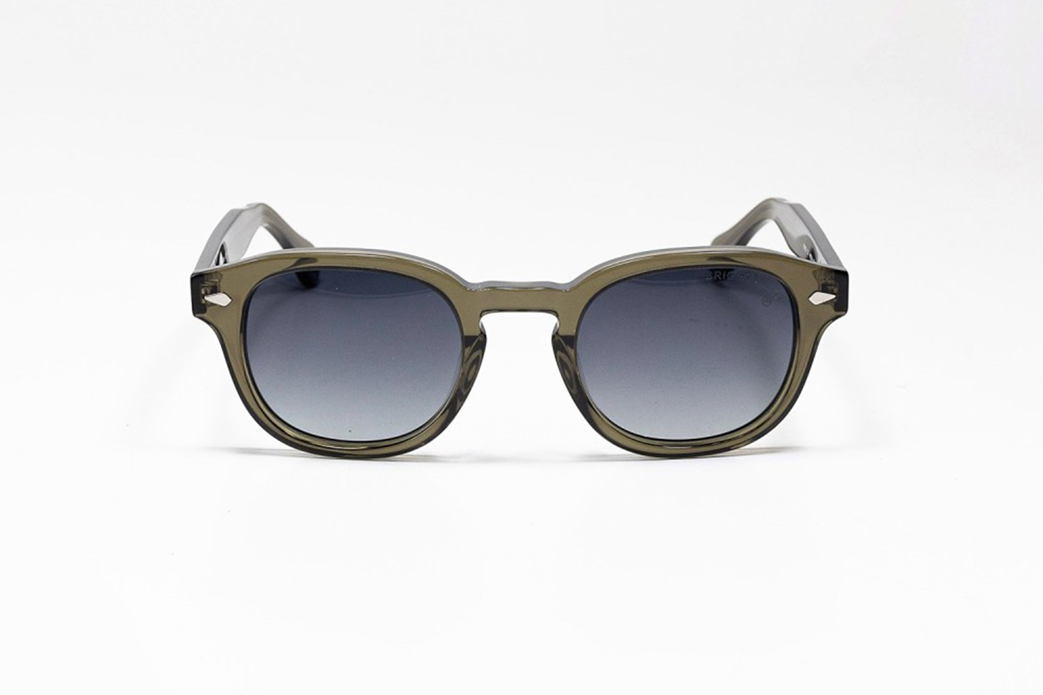 Lunettes de soleil – Vert olive translucide