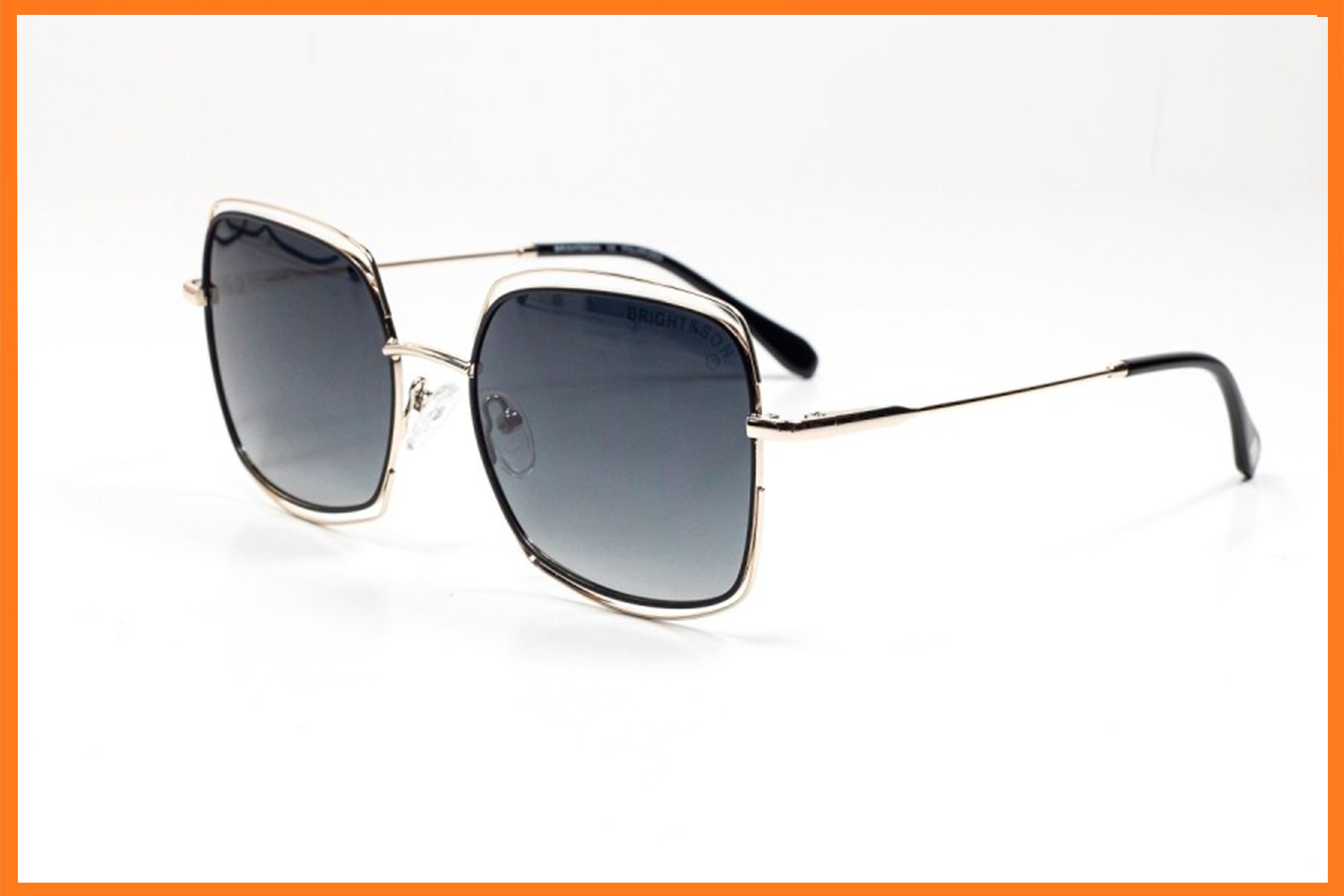 Bright & Son Carrée métal argent